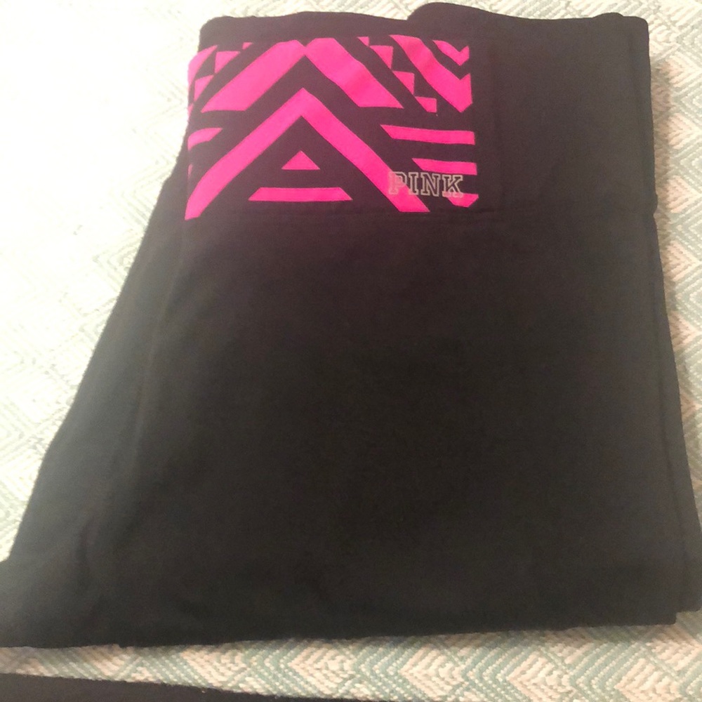 Victoria Secrete Pink collection black leggings